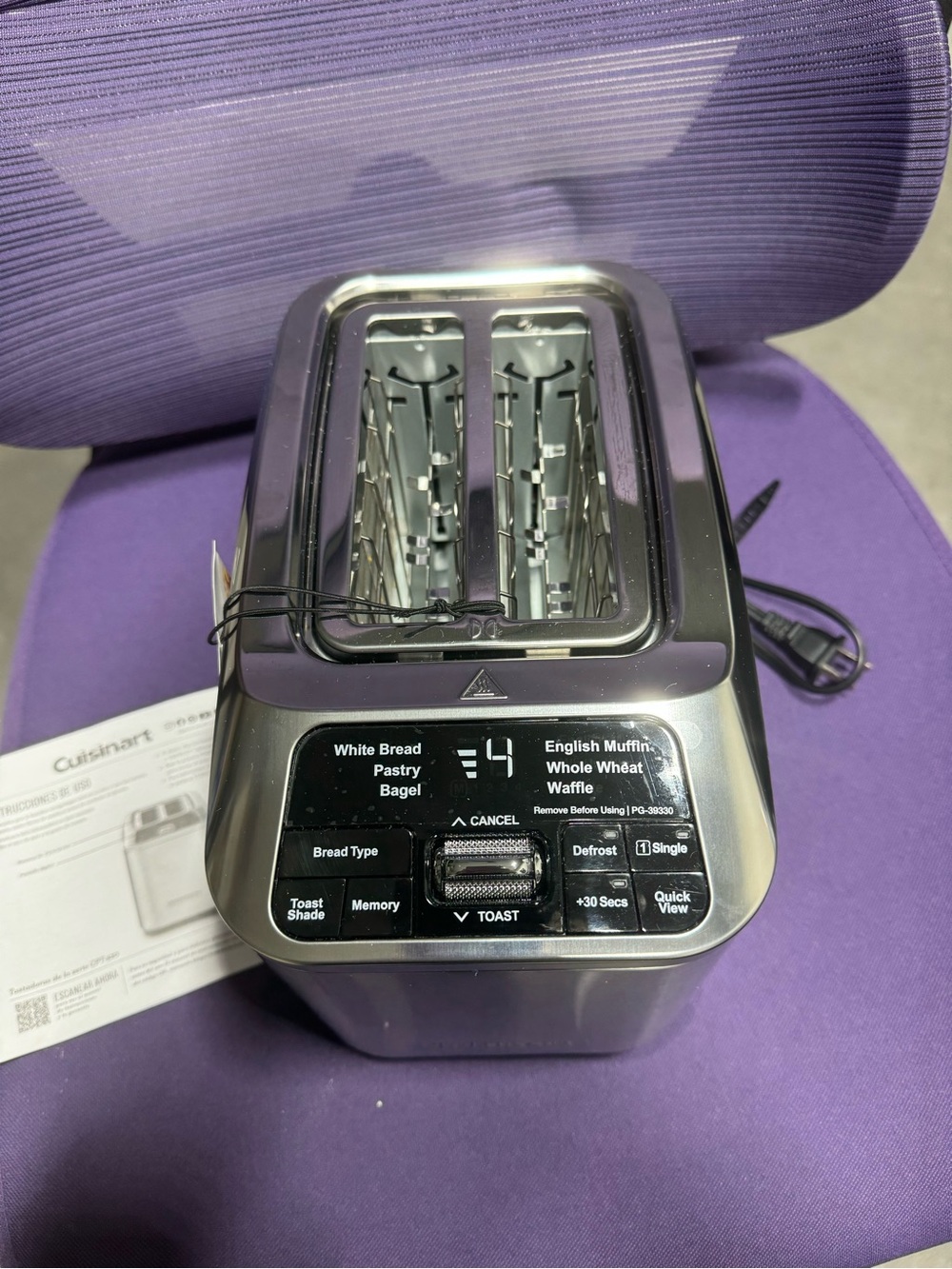 Cuisinart Silver 2-Slice Motorized Digital Toaster